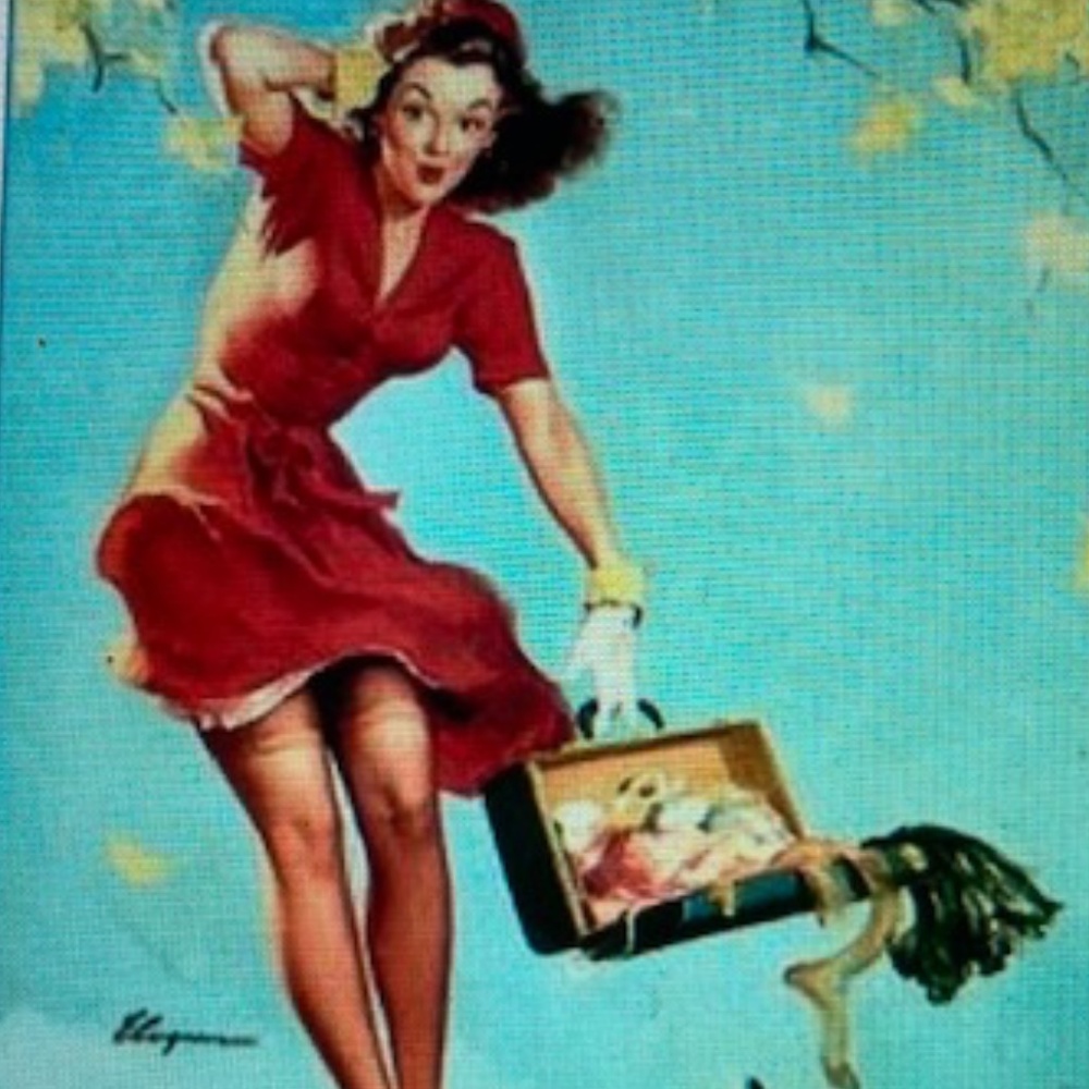 1950's Gotham Turquoise Nylon & Chiffon Nightie - Picture 13 of 13